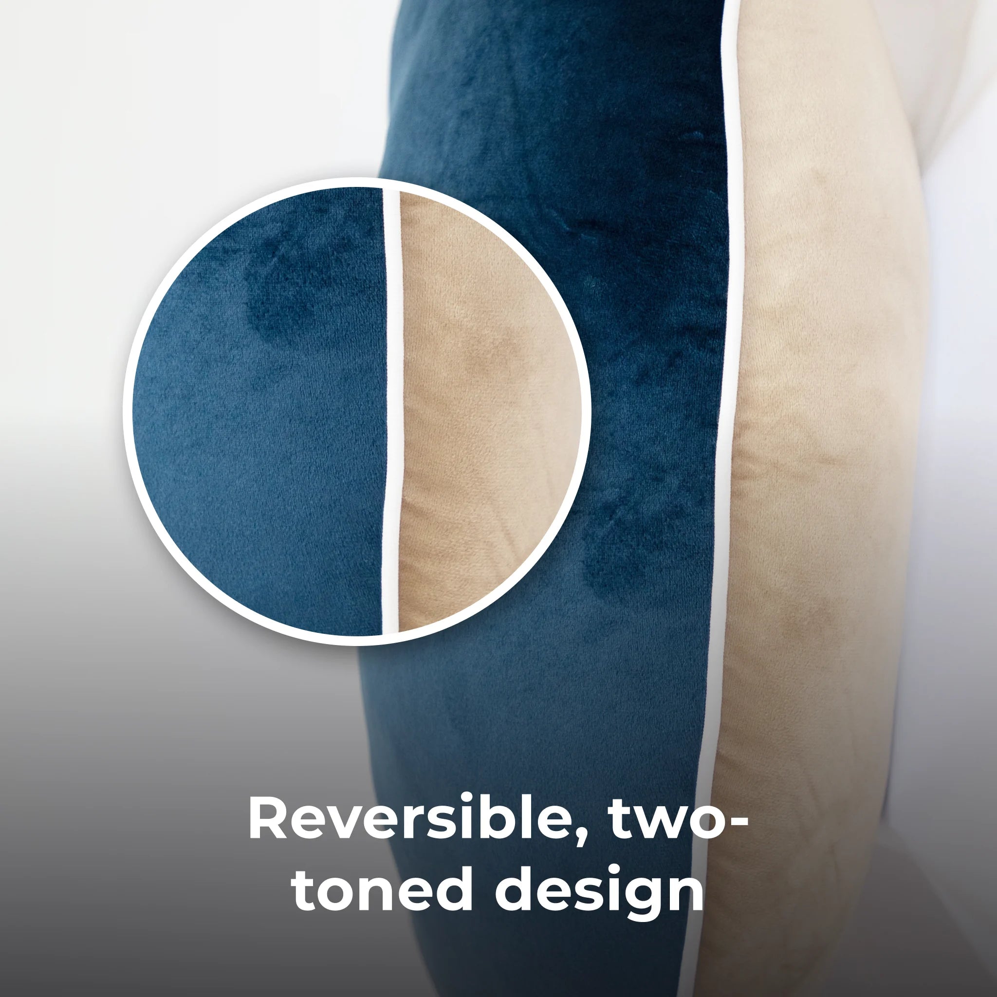 Legendary Velvet - Navy/Beige
